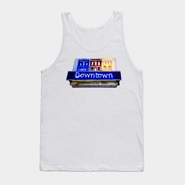 Downtown Bentonville Tank Top by SPINADELIC